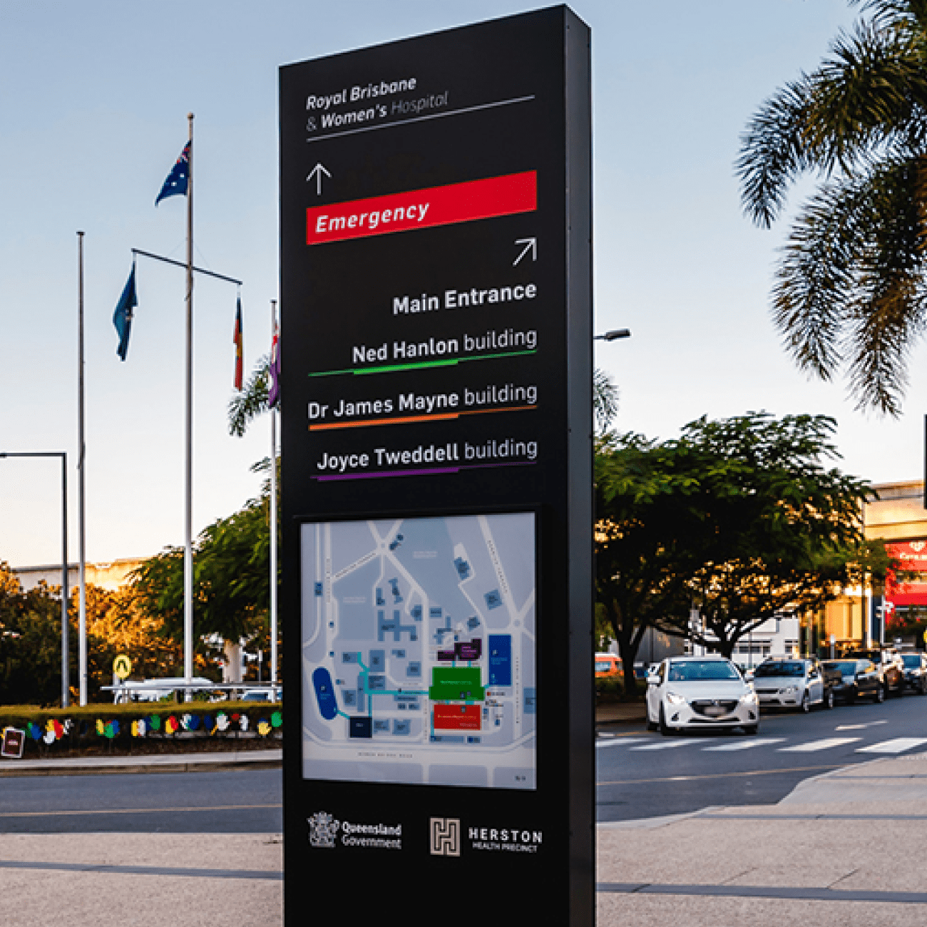 Directional Pylon Sign wayfinding